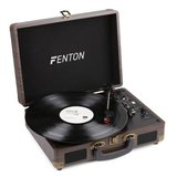 Pick up vinil vintage Fenton RP115B, lemn inchis, 33-45 RPM, bluetooth, cu boxe